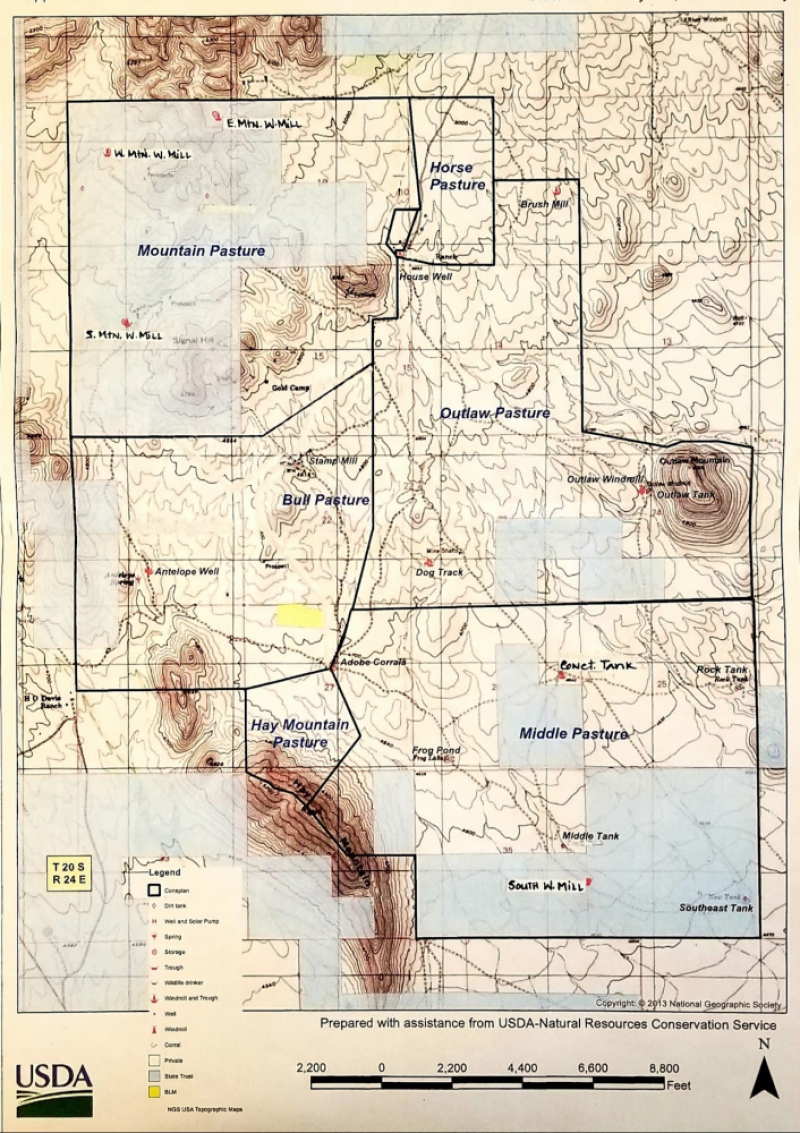 Double U Ranch Map