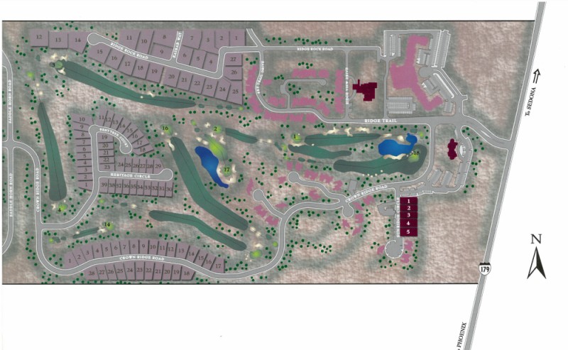 Sedona Golf Resort Phase 1 map