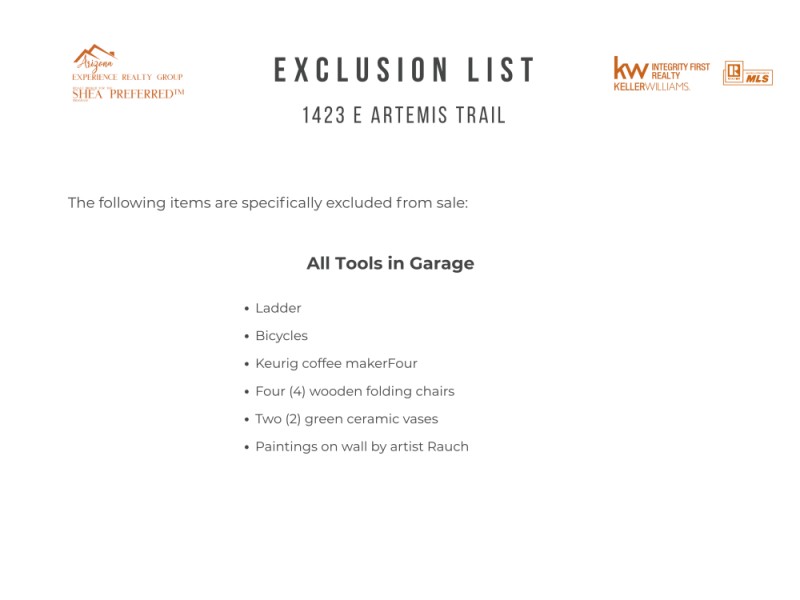 Exclusion list
