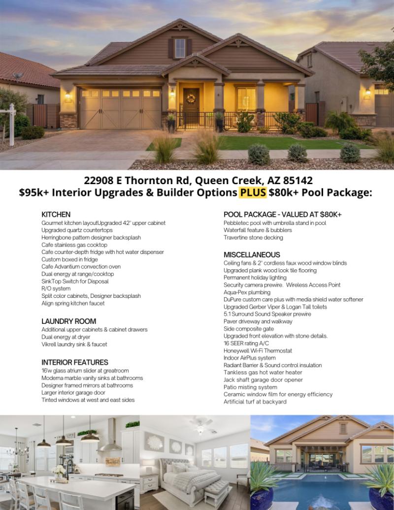 Upgrades, Options, Pool Details