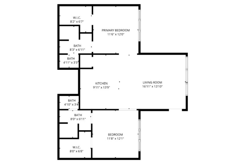 Unbranded floorplan guest house