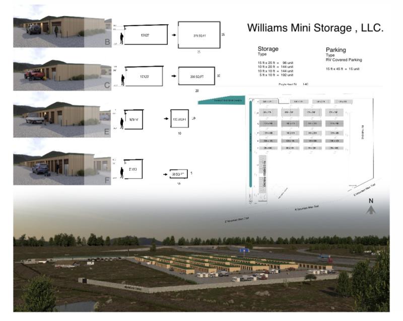 Rendering draft for Mini Storage project