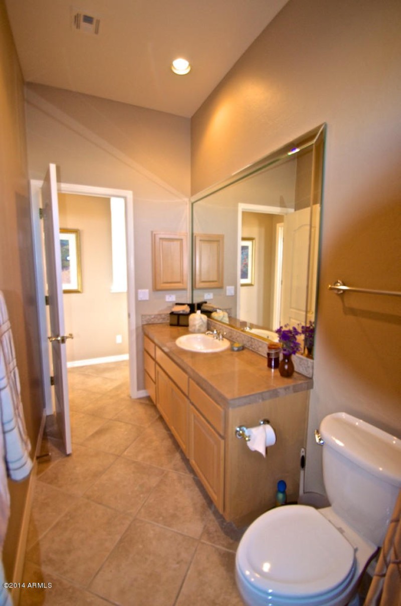 guest bath, single sink