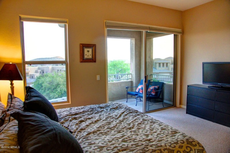 GUEST BDRM WITH PATIO, WEST VIEWS