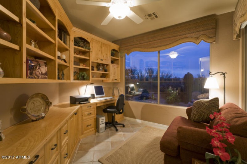Beautiful Custom Wood Built-Ins in Den