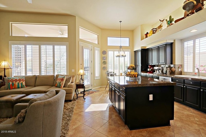 Family Room and Kitchen