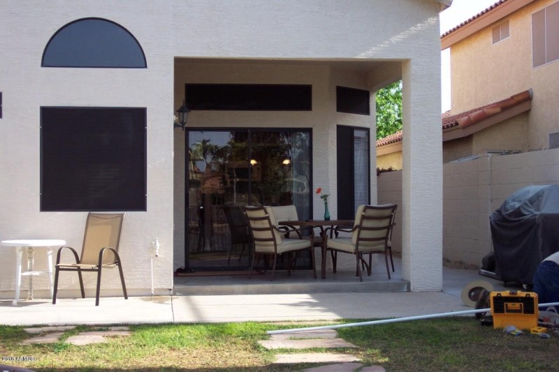 Covered back Patio