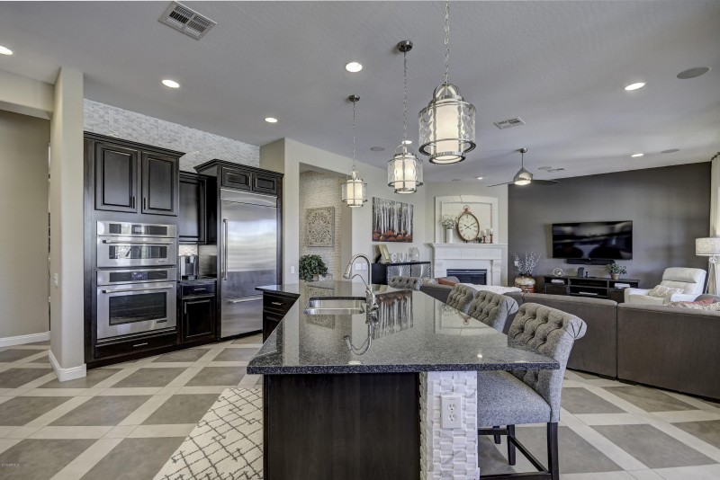 Kitchen with SS Appliances