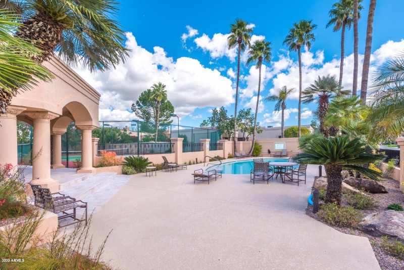 Community pool and tennis courts