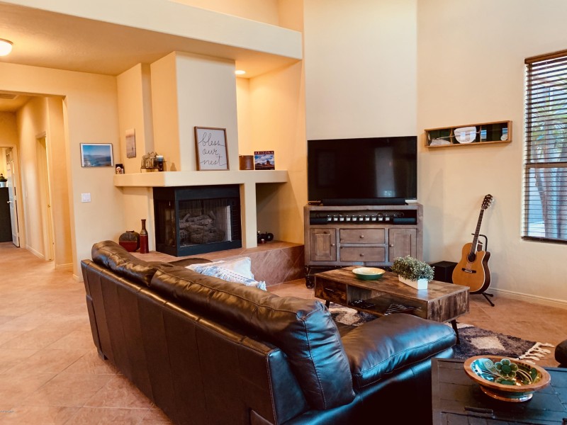 All tile floors throughout