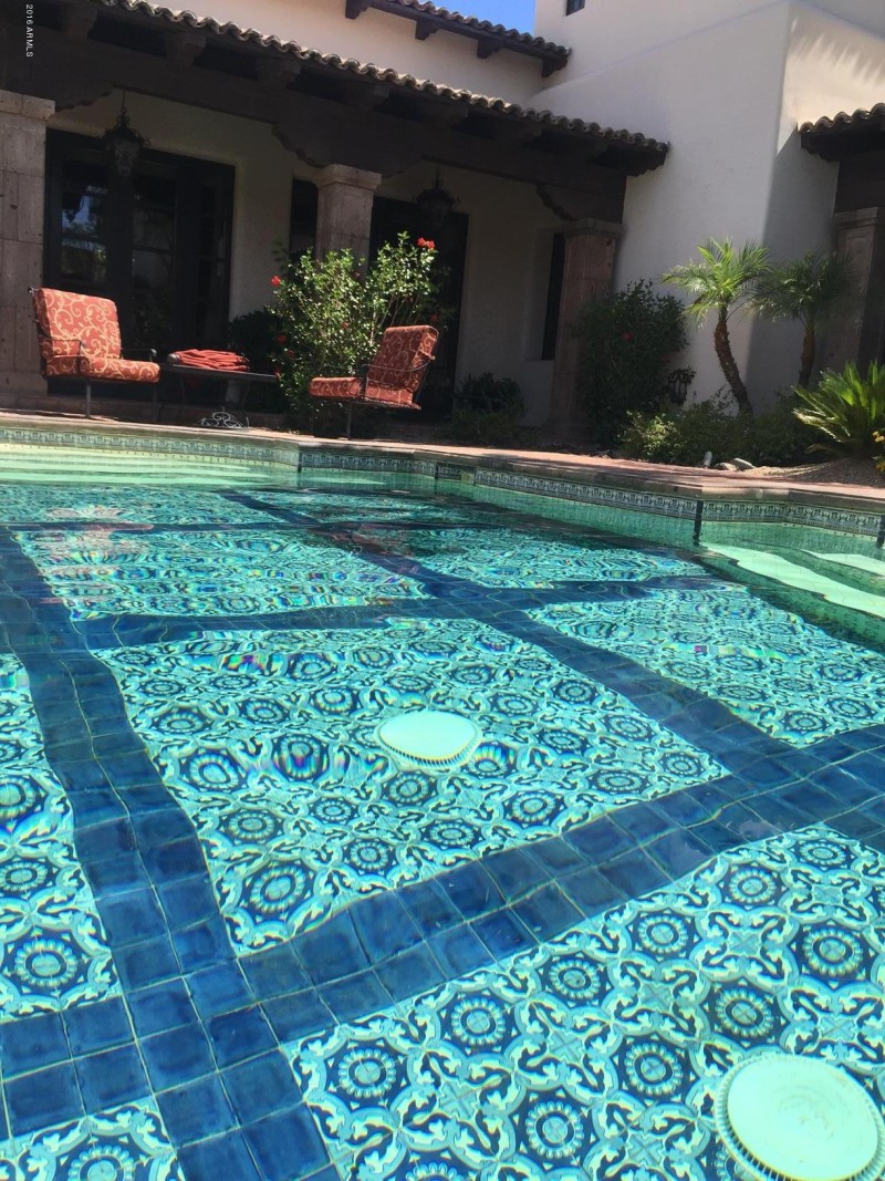 GORGEOUS SPANISH TILE POOL