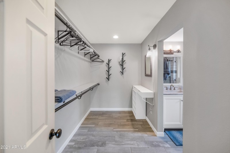 PRIMARY BEDROOM CLOSET AREA