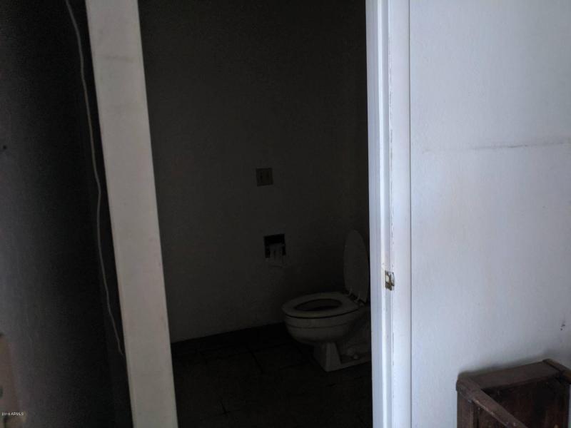 Warehouse bathroom door