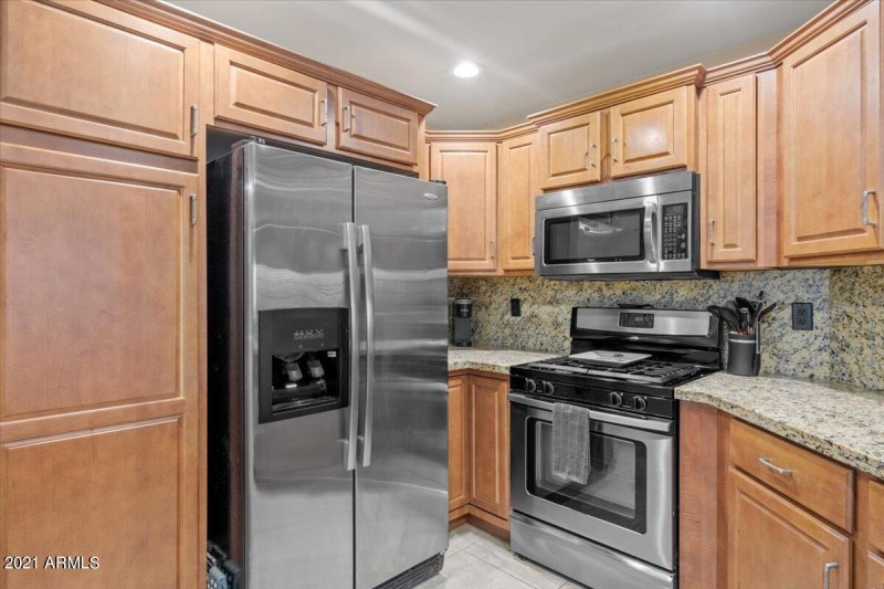 Kitchen with Stainless Steel Appliances