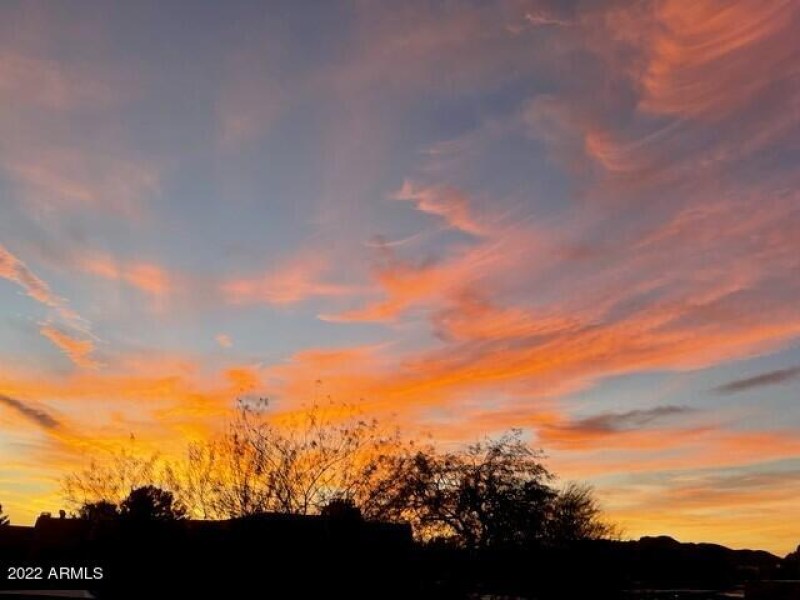 Sunrise from front door