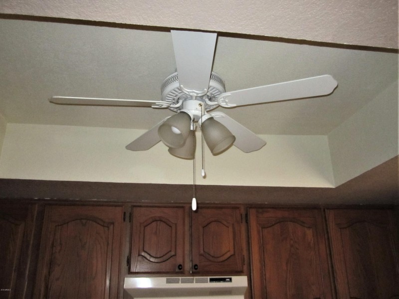 HAY RICH HONEY CABINETRY & CEILING FAN