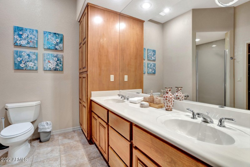 Master Bathroom with Double Sinks