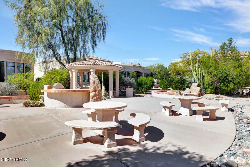 Community Area next to townhome