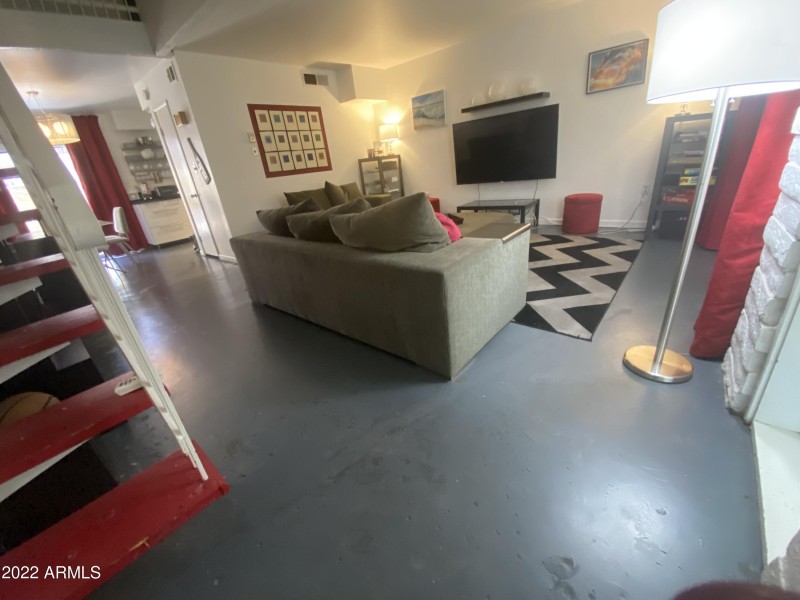 Living Room to Kitchen and Upstairs