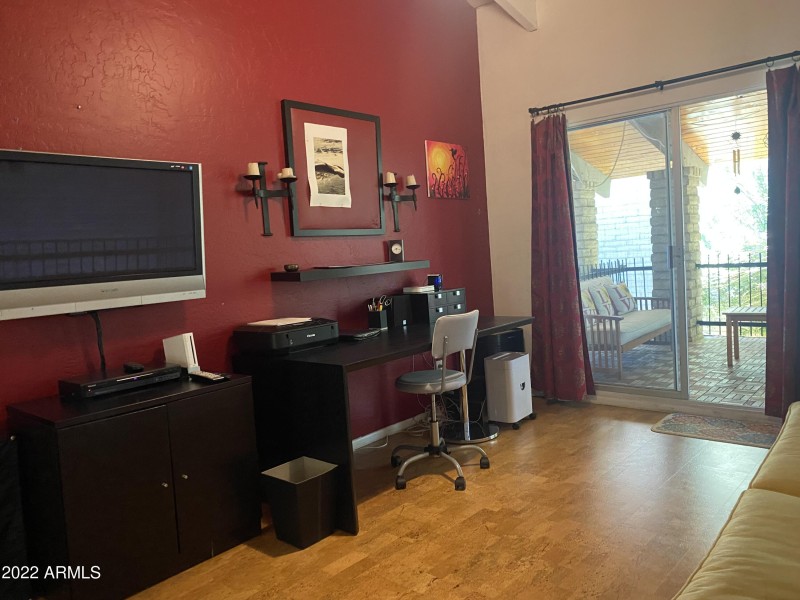 Loft with patio and TV