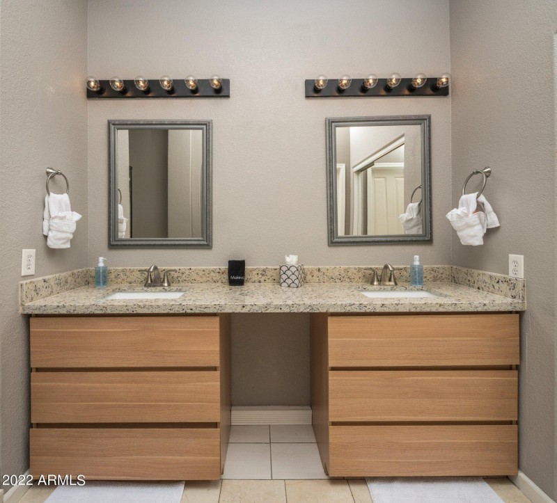 Master Bathroom Double Sinks