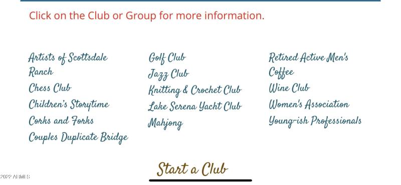 SCOTTSDALE RANCH CLUBS