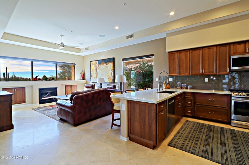 Family Room and Kitchen