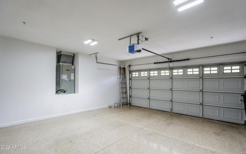 2 Car Garage with Epoxy Floor