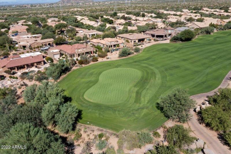 Aerial View Behind Home