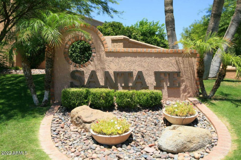 santa fe entry sign ranch realty scottsd
