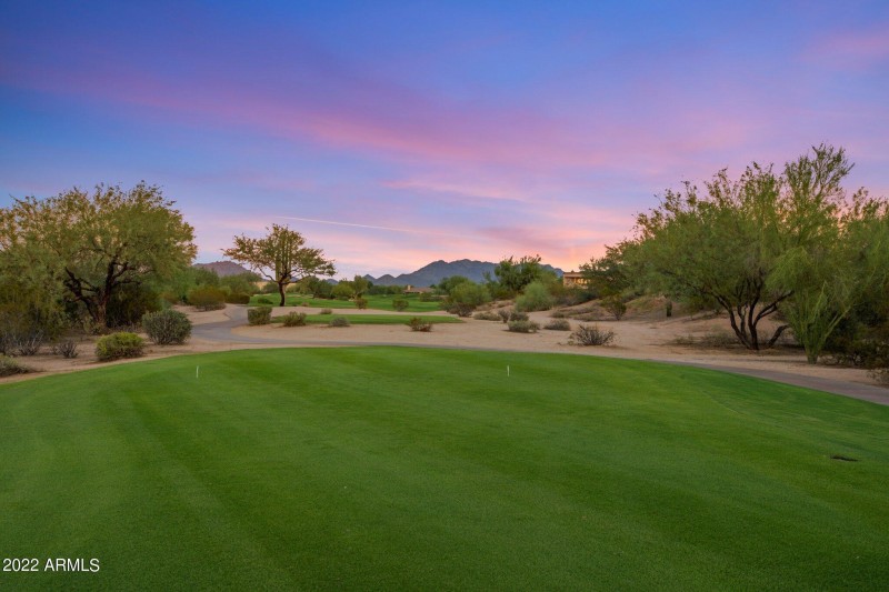 Golf Course behind house