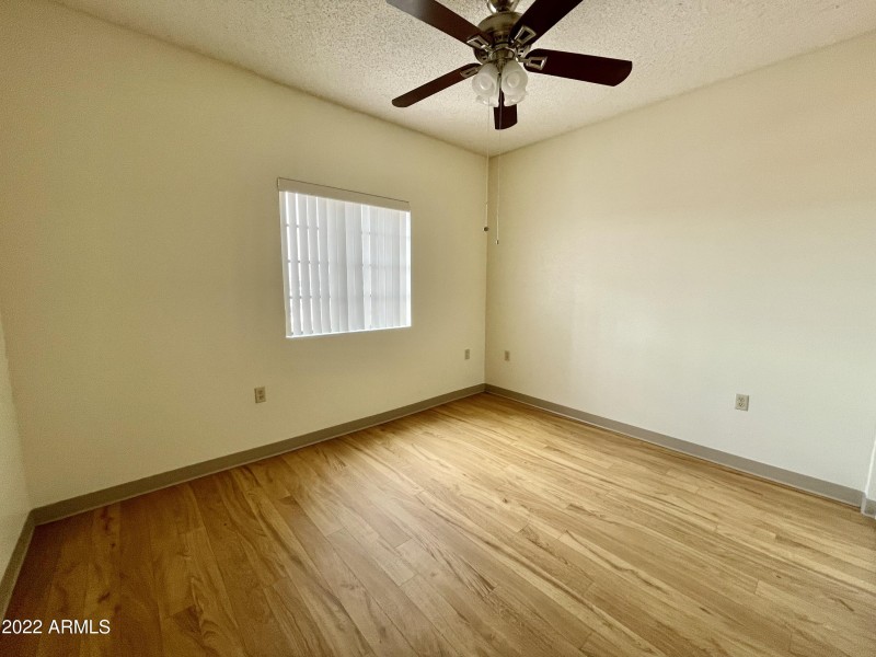 Bedroom with vinyl floor option