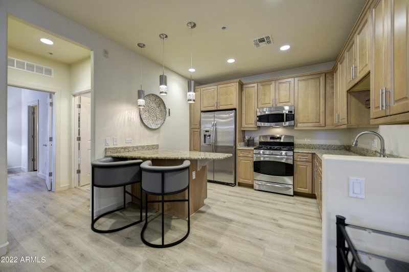 Kitchen View to Bedroom