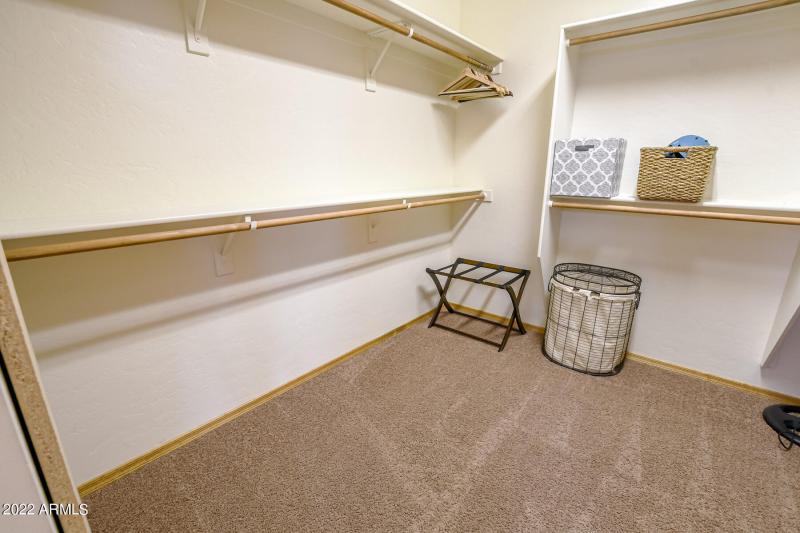 Upstairs Owners Walk In Closet