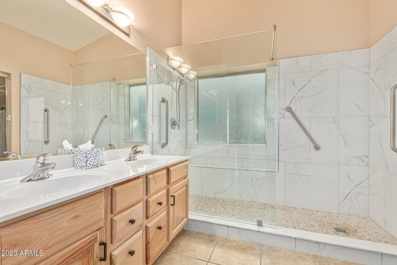 Large Walk in Shower At Main Suite