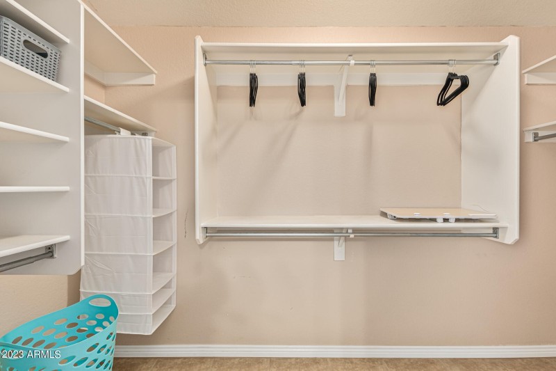 Walk in Closet at Main Suite