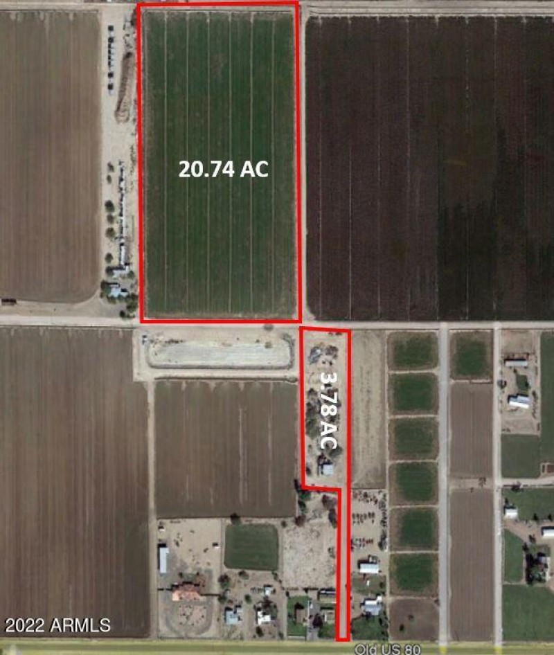 Aerial with acreage