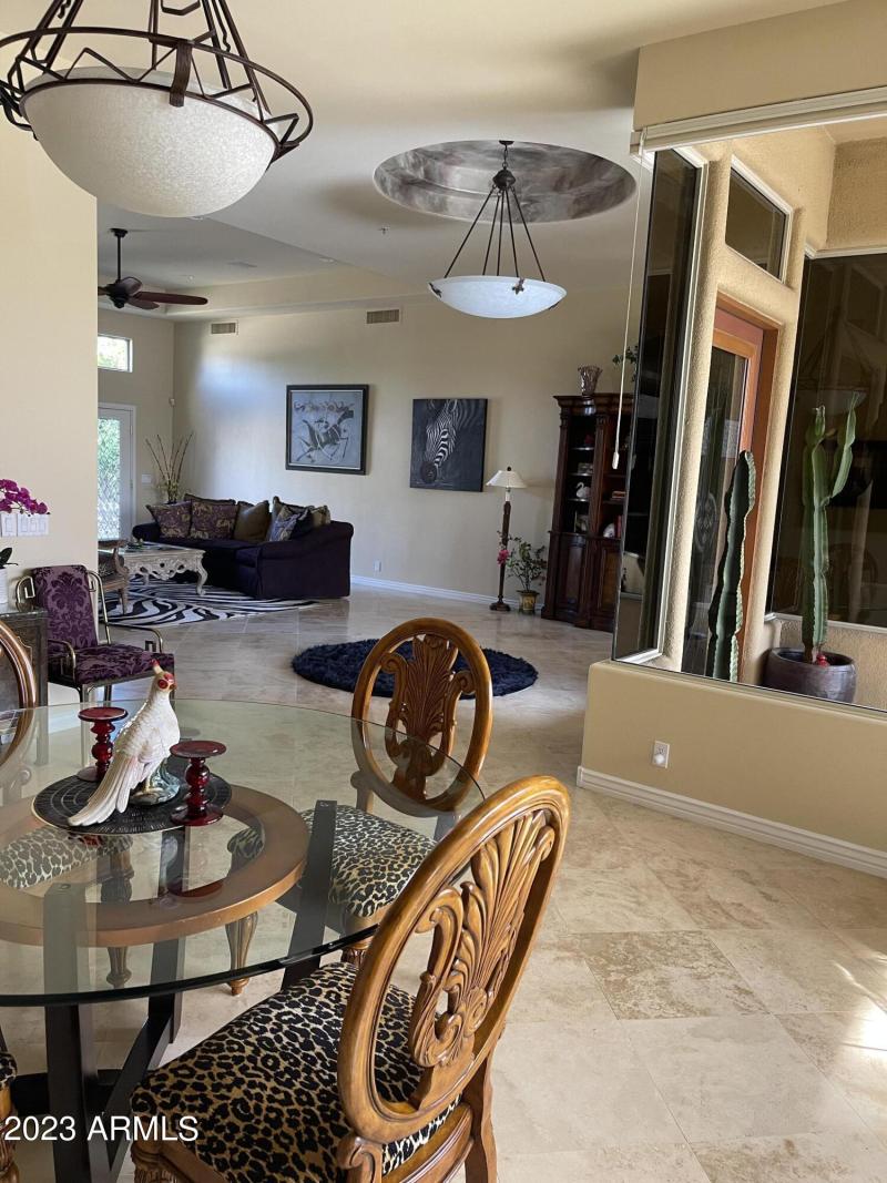 DINING ROOM LOOKING AT LIVING ROOM