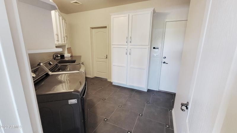 Downstairs Laundry and Garage Entrance