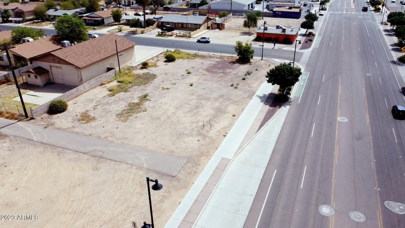 View facing east