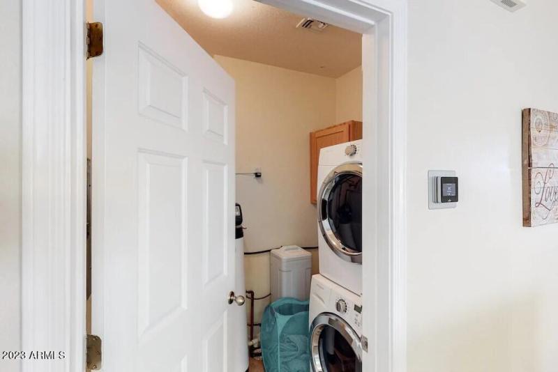 laundry room and water softner