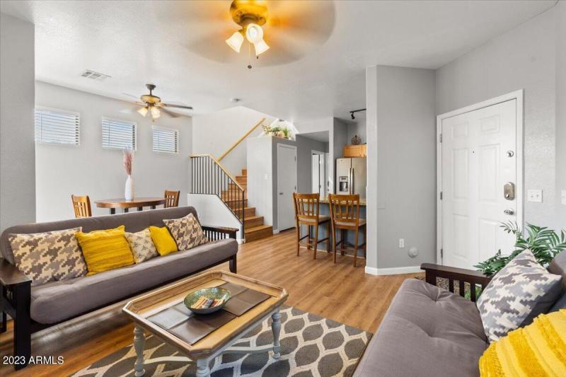 Great Room to Entry and Kitchen