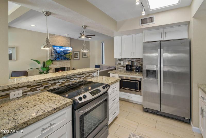 Kitchen with Granite Countertops
