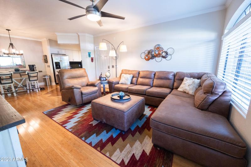 Large open living room