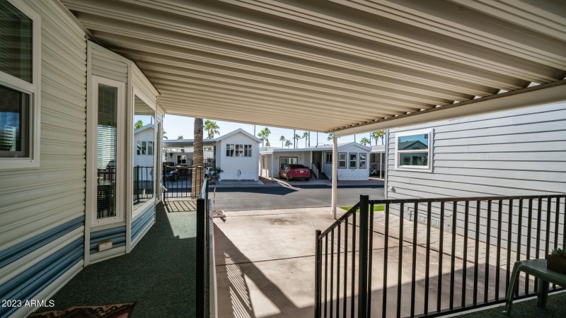 spacious deck