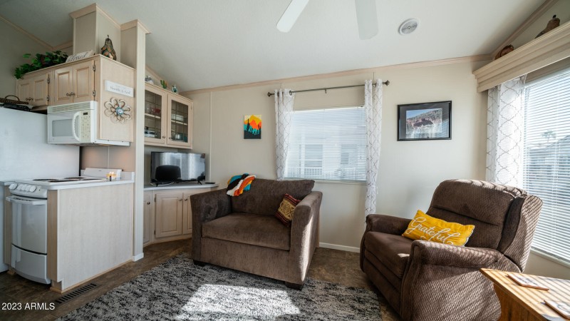 Updated living room furnishings