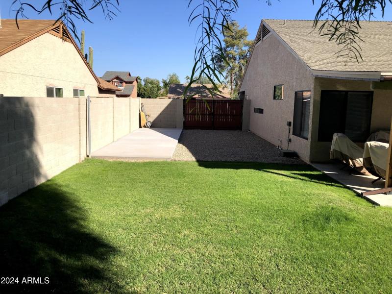 Side yard with RV gate