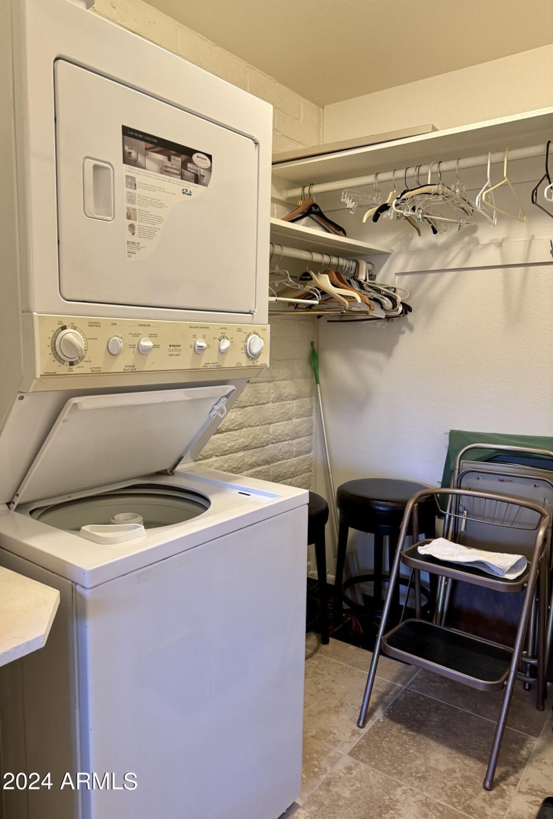 Laundry in Guest Closet