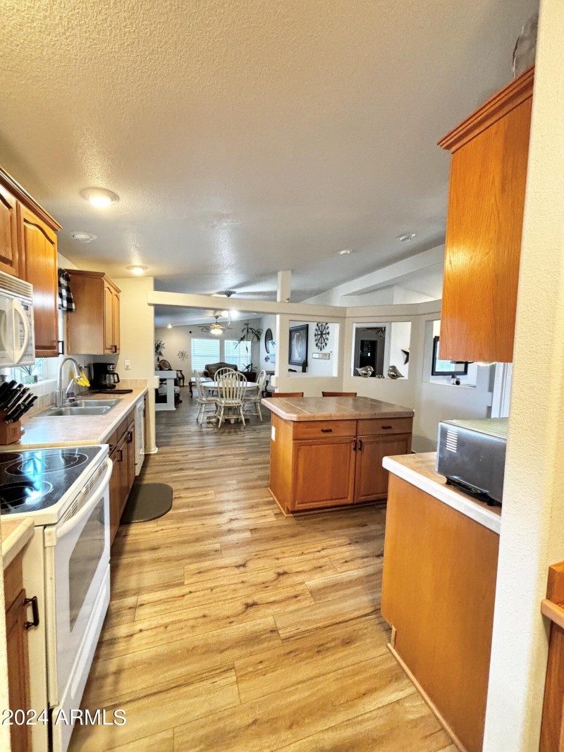 Kitchen Looking into Great Room