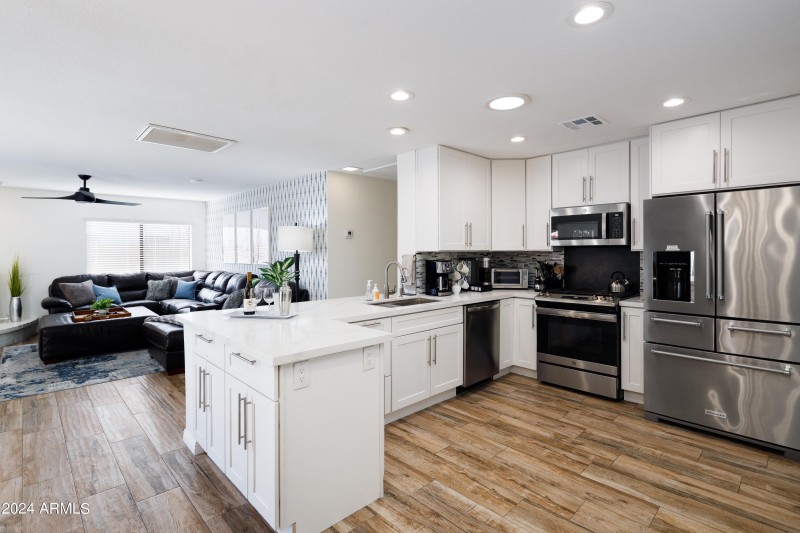 New Kitchen Opens To Family Room